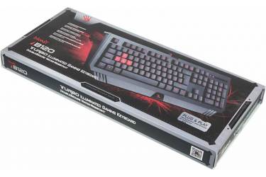 Клавиатура A4 Bloody B120 черный USB Multimedia Gamer LED