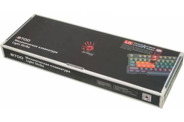 Клавиатура A4 Bloody B700 механическая черный USB Gamer LED