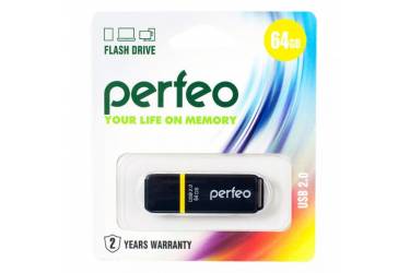 USB флэш-накопитель 64GB Perfeo M01 черный USB2.0
