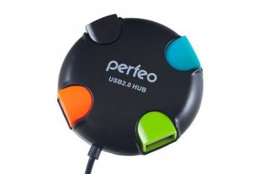 IT/acc Perfeo USB-HUB 4 Port, (PF-HYD-6098H Black) чёрный