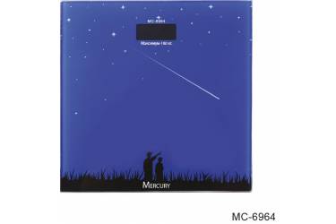 Весы напольные электронные Mercury MC-6964 стекло с рисунком 180кг