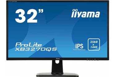 Монитор Iiyama 32" ProLite XB3270QS-B1 черный IPS 4ms 16:9 DVI HDMI DisplayPort M/ (плохая упаковка)