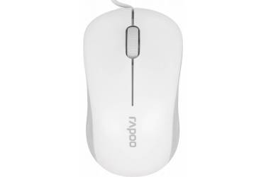 Мышь Rapoo N1130 белый/серый оптическая (1000dpi) USB2.0 (2but)