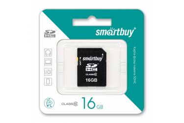 Карта памяти SmartBuy SDHC 16GB Class 10