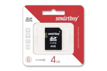 Карта памяти SmartBuy SDHC 4GB Class 4