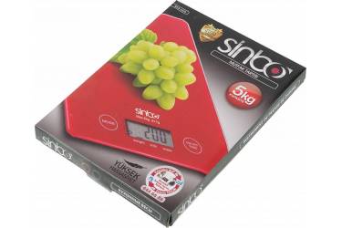 Весы кухонные электронные Sinbo SKS 4519 макс.вес:5кг красный