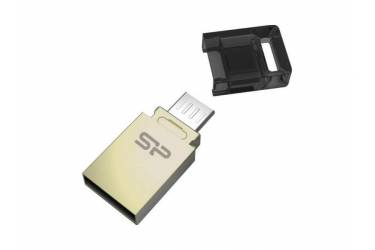 USB флэш-накопитель 8GB Silicon Power Mobile X10 серебристый USB2.0 OTG