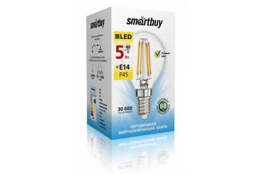 Светодиодная (LED) Лампа FIL (прозрачная) Smartbuy-P45-5W/3000/E14