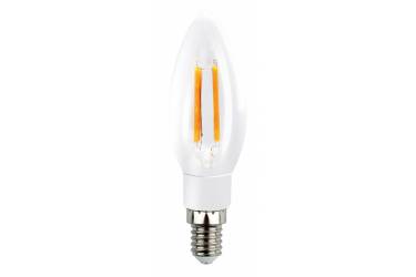 Светодиодная (LED) Лампа FIL (прозрачная) Smartbuy-C37-05W/3000/E14