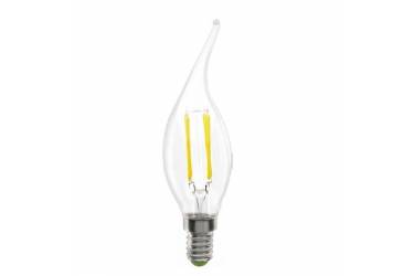 Светодиодная (LED) Лампа FIL (прозрачная) Свеча на ветру Smartbuy-C37-05W/3000/E14
