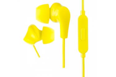 Наушники Perfeo ALPHA внутриканальные c микрофоном желтые