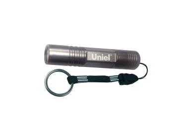 Фонарь Uniel S-LD014-C Gun Metal алюм корпус 0,5 Watt Led 1хАА н/к графитовый