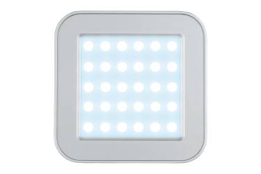 Светильник светодиодный накл Uniel ULE-S03-3W/NW/4500K IP41 3 Вт алюм квадрат серебр
