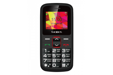 Мобильный телефон teXet TM-B217 черный-красный