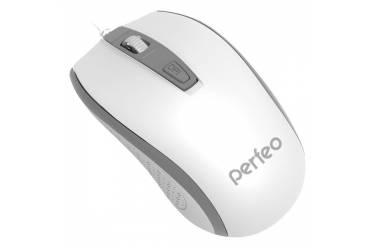 Компьютерная мышь Perfeo "PROFIL", 4 кн, USB, бело-серая