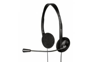 Наушники с микрофоном Hama HS-101 черный 1.7м накладные оголовье (00053971)