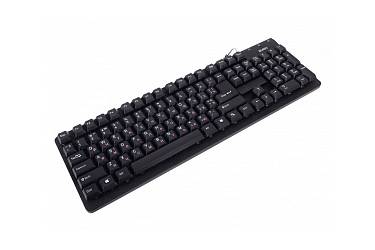 Клавиатура SVEN Standard 301 PS/2 чёрная, 105 клавиш, красная кириллица, классич. рас