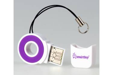 Картридер MicroSD Smartbuy фиолетовый (SBR-708-F)