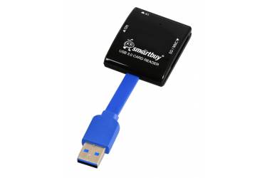 Картридер Smartbuy черный (SB6-K) USB 3.0