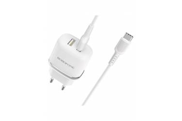 CЗУ Borofone BA25A Outstanding dual port charger set + Type-C White
