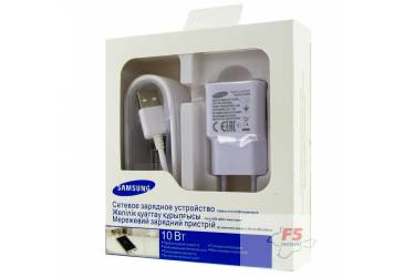 СЗУ Samsung EP-TA12EWE micro USB (белая, с кабелем)