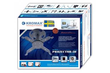 Кронштейн для проектора Kromax PROJECTOR-30 серый макс.10кг потолочный поворот и наклон