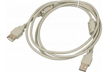 Кабель-удлинитель USB2.0 Buro USB2.0-AM-AF-1.8M-MG A(m)/A(f) (1.8м) феррит.кольца (плохая упаковка)