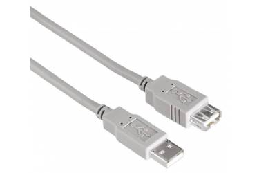 Кабель-удлинитель Hama H-53726 00053726 USB A(m) USB A(f) 2.5м серый