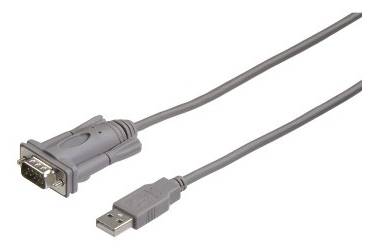 Адаптер Serial 9 pin Hama USB A (m)/COM 9-pin (m) 1.8м (00053325) (плохая упаковка)