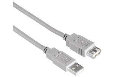Кабель-удлинитель Hama H-30618 00030618 USB A(m) USB A(f) 3м серый