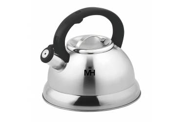 Чайник со свистком MercuryHaus MC-7820 нерж сталь/черный пластик 3,0 л