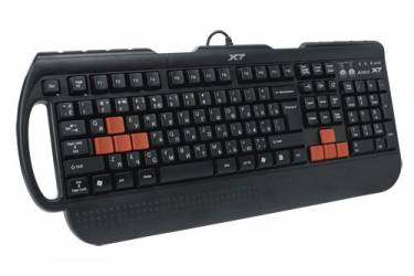 Клавиатура A4 G700 black Fast Gaming waterproof PS/2 (плохая упаковка)