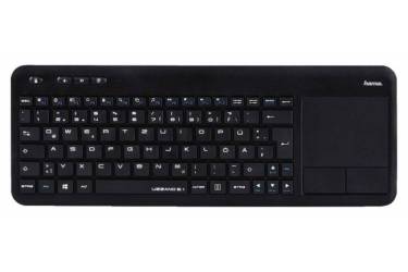 Клавиатура Hama R1173091 черный USB беспроводная slim Multimedia для ноутбука Touch