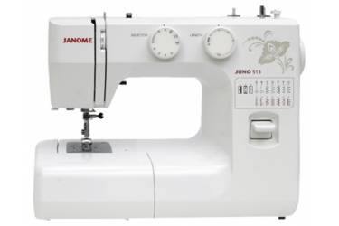 Швейная машина Janome Juno 513 белый/цветы