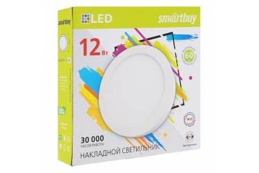 Накладной (LED) светильник Round SDL Smartbuy-12w/4000K/IP20 _круг d160_h28