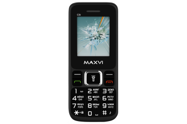 Мобильный телефон Maxvi C3i black (без зарядного устройства)