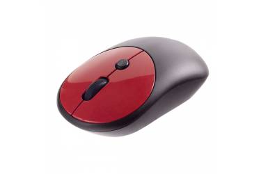 mouse Perfeo Wireless "MELANGE", 4 кн, DPI 800-1600, USB, чёрный/красный
