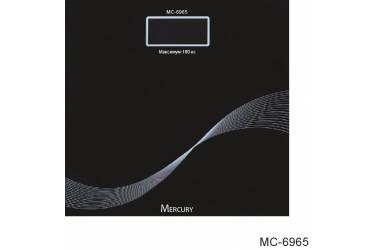 Весы напольные электронные Mercury MC-6965 стекло с рисунком 180кг