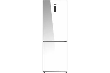 Холодильник Ascoli ADRFW375WG белое стекло 305л(х214м91), 185x59x63см, дисплей,No Frost
