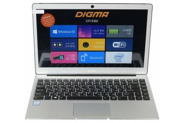 Ноутбук Digma CITI E302 Kaby Lake 7Y30/4Gb/64Gb/Intel HD Graphics 615/13.3"/IPS/FHD (1920x1080)/Windows 10 Home Multi Language 64/silver/WiFi/WiMax/BT/Cam/4600mAh