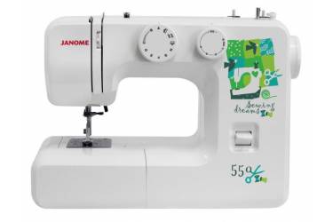 Швейная машина Janome 550 белый (кол-во швейных операций-15)