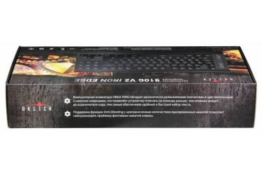 Клавиатура Oklick 910G V2 IRON EDGE механическая черный USB Multimedia Gamer