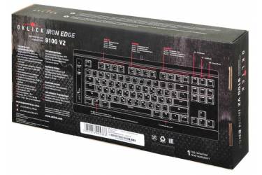Клавиатура Oklick 910G V2 IRON EDGE механическая черный USB Multimedia Gamer