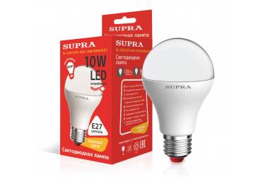 Лампа светодиодная SUPRA_ ECO_A60-10W/3000/E27 _стандарт
