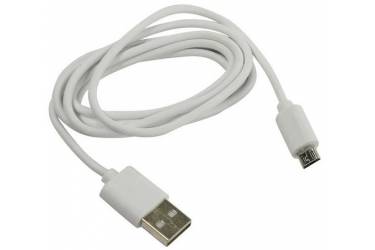 Кабель USB Smartbuy MicroUSB цветные, длина 1,0 м, белый