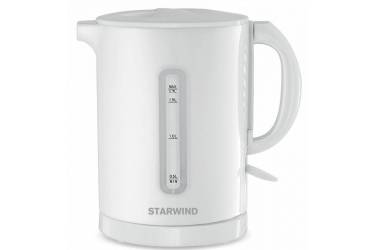 Чайник электрический Starwind SKP1431 1.7л. 2200Вт белый (корпус: пластик)