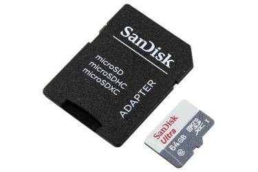 MicroSDXC флэш-накопитель 64GB Class 10 SanDisk UHS-I Ultra Android (80Mb/s) с адаптером