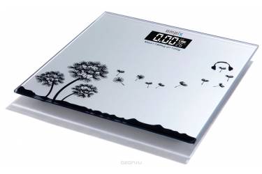 Весы напольные электронные Ampix AMP-7245 стекло с узором 180 КГ