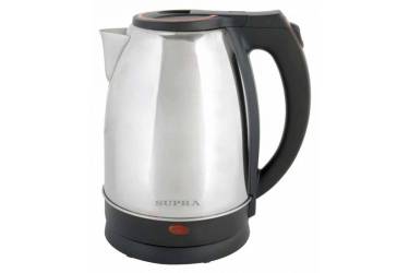 Чайник электрический Supra KES-2231 2.2л. 2200Вт серебристый/красный (корпус: нержавеющая сталь)