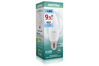 Светодиодная (LED) Лампа Smartbuy-C37-9,5W/4000/E27